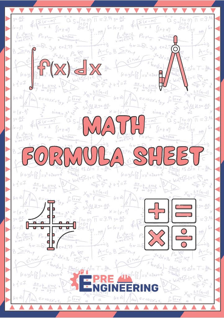 Formula Sheets for Maths